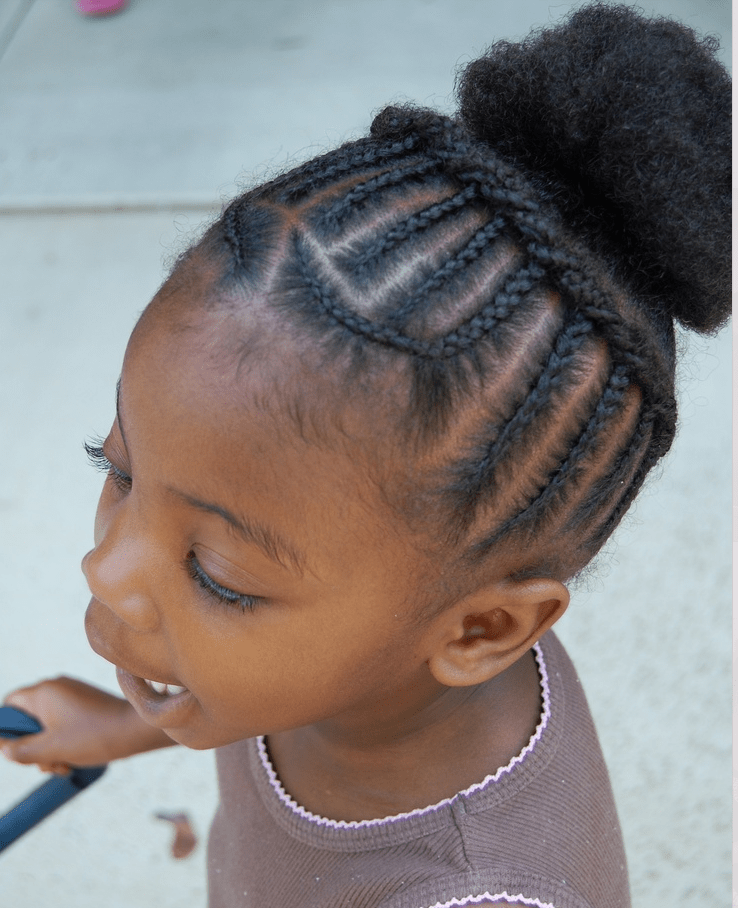 Natural Hair Braiding Styles For Little Girls